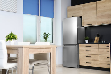 Sticker - Cozy modern kitchen interior with new furniture