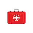 © nazar12 - Red first aid box illustration. Flat design. Vector. Isolated.