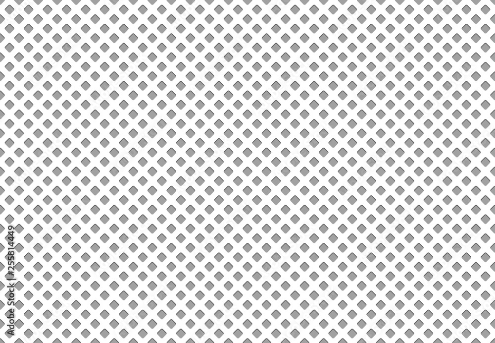 Seamless polyester fabric texture. Athletics cloth grid material, nylon mesh sport clothing textile vector pattern - obrazy, fototapety, plakaty 