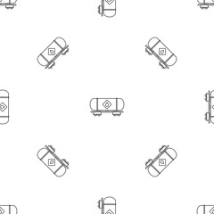 Poster - Petrol wagon pattern seamless vector repeat geometric for any web design