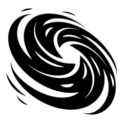 Sticker - Satellite tornado icon. Simple illustration of satellite tornado vector icon for web design isolated on white background