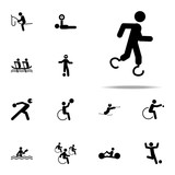 Fototapeta  - disabled sport athletics icon. paralympic icons universal set for web and mobile