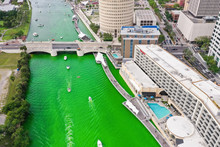 Tampa, Florida Green River On St. Patrick's Day