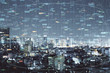 © Who is Danny - Night city backdrop with forex chart