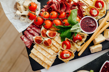 Wall Mural - Table with food at event.