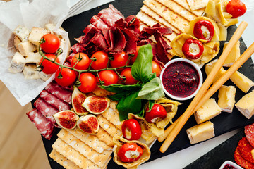 Wall Mural - Table with food at event.