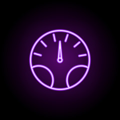 Sticker - speed icon. Elements of Web in neon style icons. Simple icon for websites, web design, mobile app, info graphics