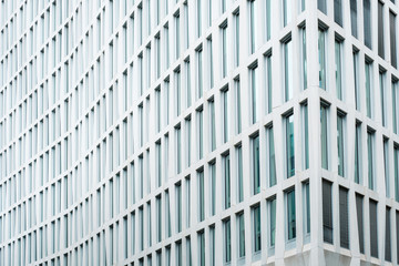 Sticker - modern facade of corprate building in downtown business district