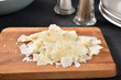 Shaved asiago, parmesan and romano cheeses