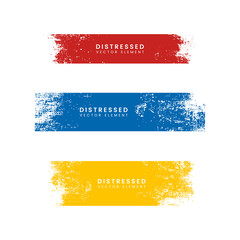 Wall Mural - colorful distressed banners