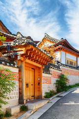 Wall Mural - Amazing traditional Korean houses of Bukchon Hanok Village