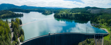 Alder Lake Dam Reservoir Nisqually River Washington Aerial View