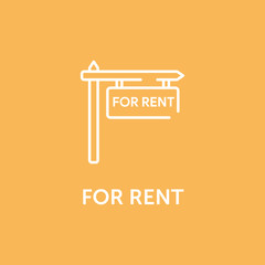 Sticker - FOR RENT ICON CONCEPT