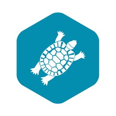 Wall Mural - Turtle icon in simple style isolated vector illustration