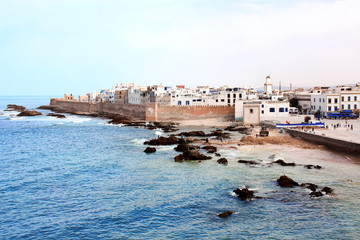 Wall Mural - View of medina Essaouira and Atlantic ocean, Morocco