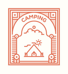 Canvas Print - CAMPING ICON CONCEPT