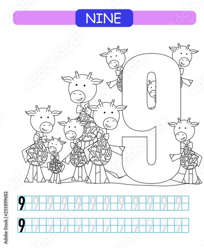 Worksheet For Kindergarten Number 9 - A Worksheet Blog