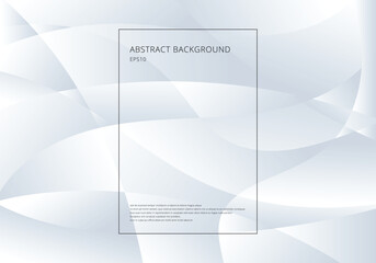 Wall Mural - Abstract white and gray gradient color curve background. Technology modern futuristic style.