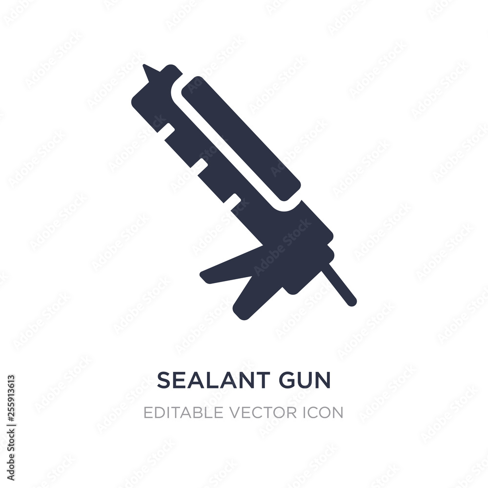 sealant gun icon on white background. Simple element illustration from ...