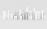 Fototapeta Uliczki - abstract city background with skyscrapers