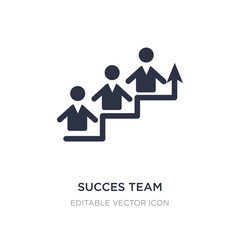 Wall Mural - succes team icon on white background. Simple element illustration from People concept.