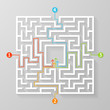 Labyrinth maze symbol shape vector illustration.