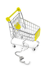 Sticker - Shopping cart and handcuffs