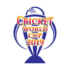 Wall Mural - cricket sport world cup trophy poster design