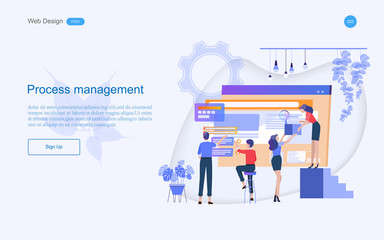 Business concept of web design for teamwork in collaborative planning data analysis and solutions include business services. Vector illustration.