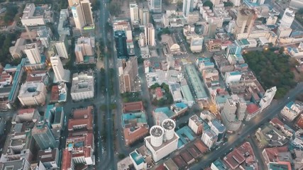 aerial drone footage of nairobi kenya