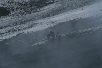 Hikers in the Mist