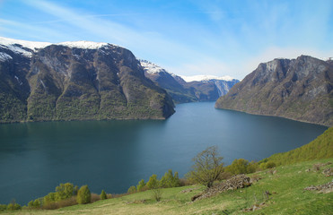 Majestic landscape of fjord in Norway