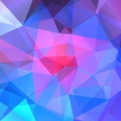 Wall Mural - Abstract polygonal vector background. Geometric vector illustration. Creative design template. Pink, blue colors.