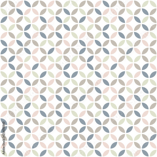 Cuadros en Lienzo Geometric seamless pattern in pastel colors