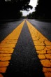 © Jeremy Galliani/Scopio - selective color photo of yellow road lines
