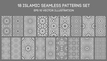 Islamic Ornament Vector , Persian Motiff . 3d Ramadan Islamic Round Pattern Elements . Geometric Circular Ornamental Arabic Symbol Vector EPS 10
