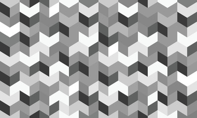 Seamless background pattern with rhomboids.  Vector graphic illustration in grayscale.