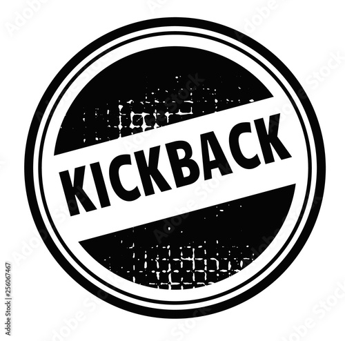 Fotomural kickback advertising sticker