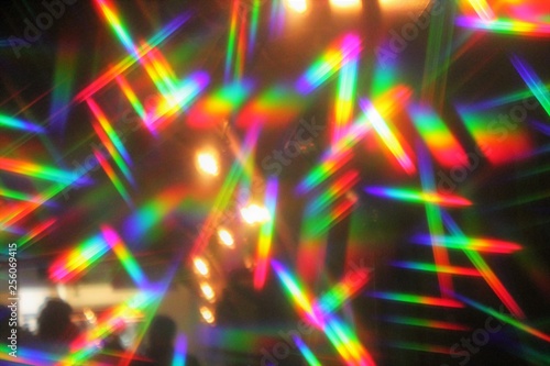 Photographie hologram prism abstract disco lights nightclub synthwave dance party background