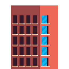 Poster - urban building construction icon