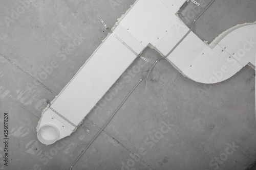 Integrated Built In Air Conditioning System On The Concrete