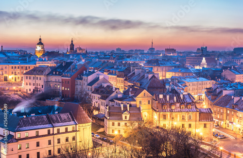 Dekoracja na wymiar panorama-starego-miasta-w-lublinie-polska