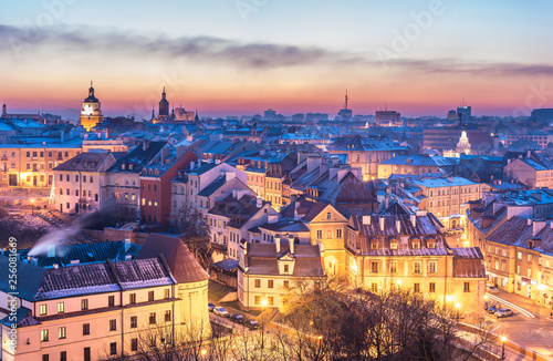 Dekoracja na wymiar  panorama-starego-miasta-w-lublinie-polska