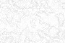 Abstract Blank Detailed Topographic Contour Map Subtle White Vector Background. Topographic Cartography. Topographic Map. Topographic Relief. Topography Map. Topography Relief 