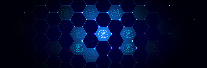 Cookie, file, data icon from General data project set in the technological