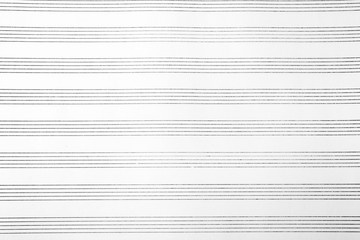 Poster - Paper with empty staves for music notes as background, top view