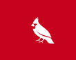 Cardinal Bird Logo Symbol vector Design Illustration