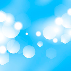 Wall Mural - Blue bokeh background