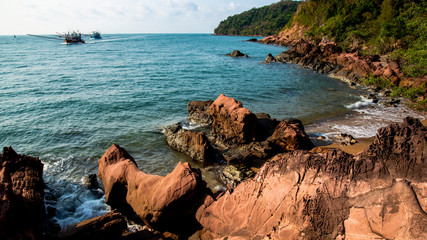 Landscape of the sea at sunset