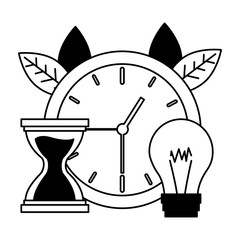 Sticker - clock time work